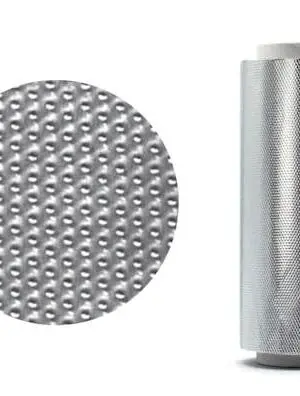 Rotolo di alluminio goffrato H15 cm - 18 my - 100 metri